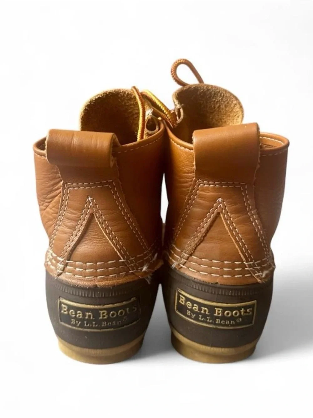 LL Bean Duck Boot Leather Rubber Women US 7